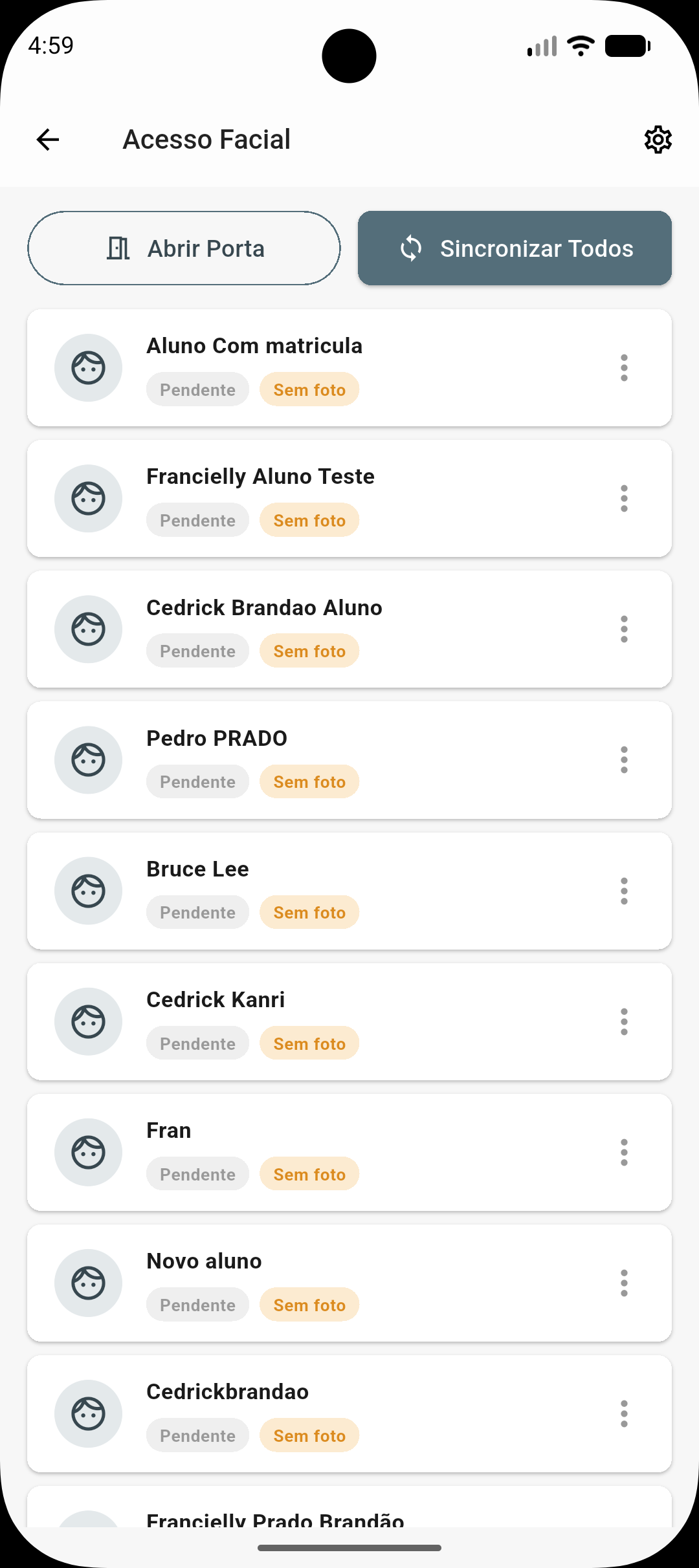 Kanri — App do Professor
