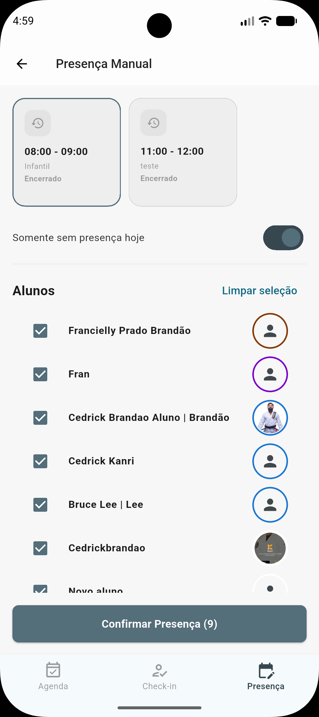 Kanri — App do Professor